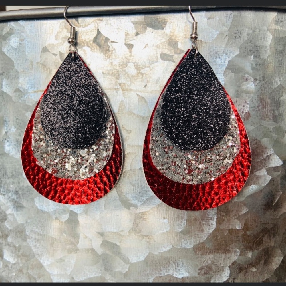 Triple Tear Drop Earrings